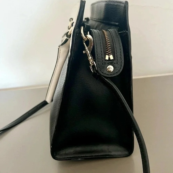 Kate Spade Black and Ivory Colorblock Grove Street Satchel Purse - Picture 6 of 14